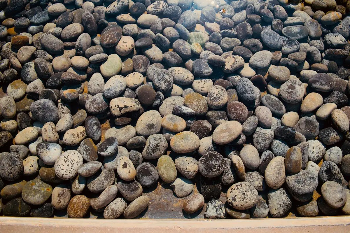 Smooth river rock